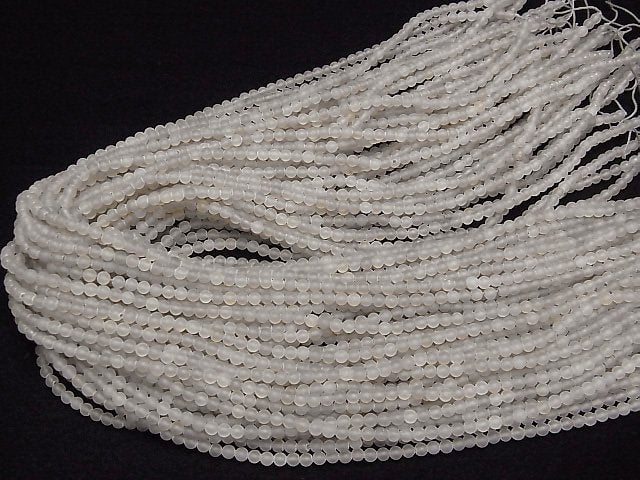 [Video] Frost gray Onyx Round 3mm 1strand beads (aprx.15inch/38cm)