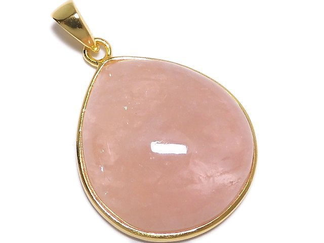 [Video][One of a kind] Morganite AAA Pendant 18KGP NO.63