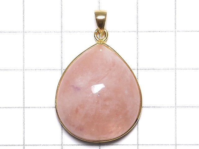 [Video][One of a kind] Morganite AAA Pendant 18KGP NO.68