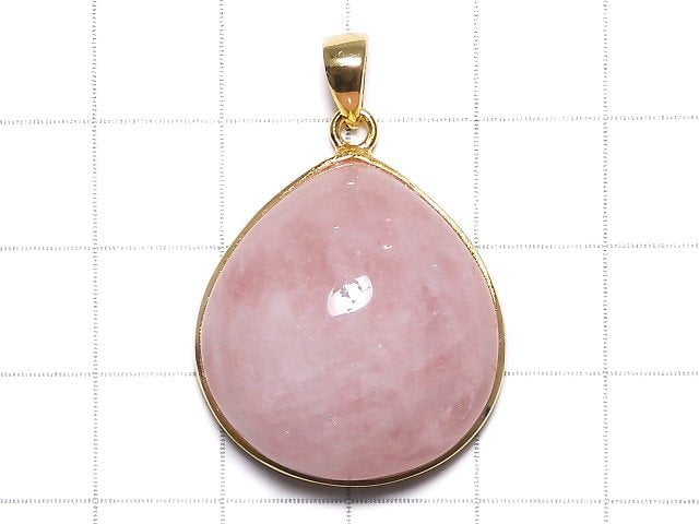 [Video][One of a kind] Morganite AAA Pendant 18KGP NO.69