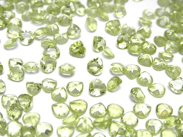 [Video]High Quality Peridot AAA- Loose stone Chestnut Faceted 4x4mm 10pcs