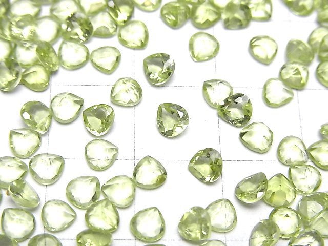 [Video]High Quality Peridot AAA- Loose stone Chestnut Faceted 4x4mm 10pcs