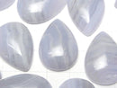 [Video]Blue Lace Agate AA++ Pear shape Cabochon 25x18mm 1pc