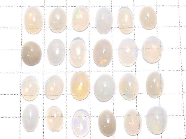 [Video][One of a kind] High Quality Ethiopian Opal AAA Cabochon 24pcs Set NO.34