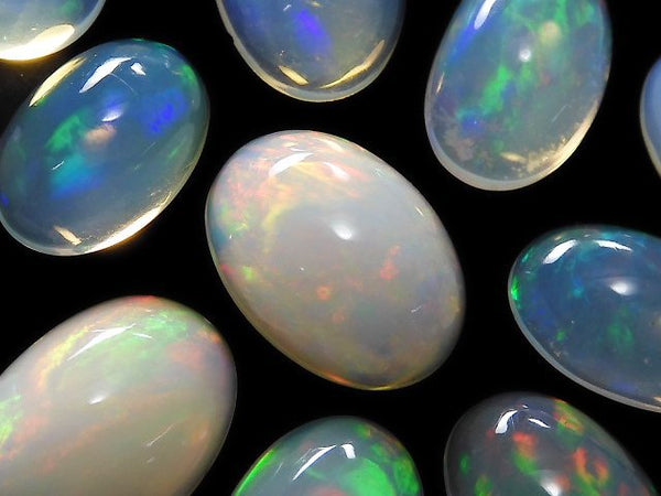 [Video][One of a kind] High Quality Ethiopian Opal AAA Cabochon 25pcs Set NO.36
