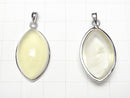 [Video]High Quality Lemon Quartz AAA Marquise Pendant 25x15mm Silver925 1pc
