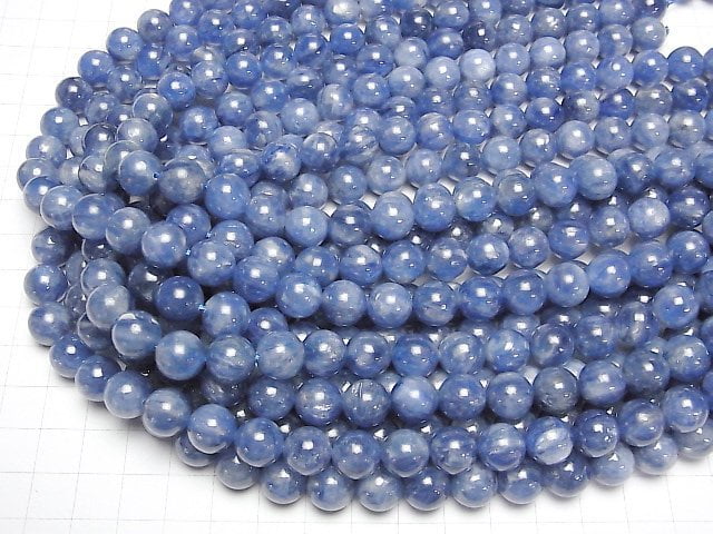 [Video]Kyanite AA++ Round 10mm 1/4 or 1strand beads (aprx.15inch/36cm)