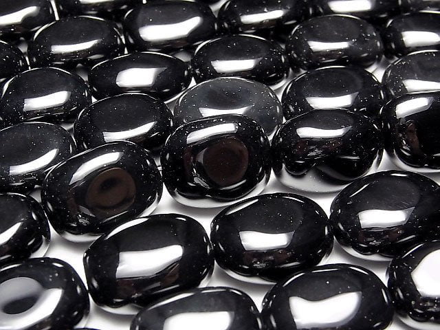 [Video] Onyx Nugget half or 1strand beads (aprx.15inch/36cm)