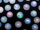 [Video]High Quality Ethiopian Opal AAA Round Cabochon 7x7mm 5pcs