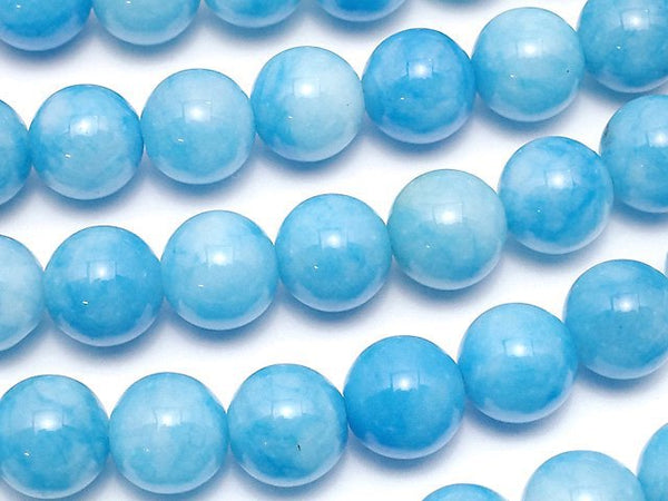 Blue Jade Round 8mm 1strand beads (aprx.15inch/37cm)