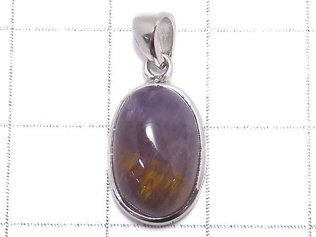 [Video][One of a kind] Cacoxenite in Amethyst AAA- Pendant Silver925 NO.23