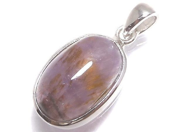 [Video][One of a kind] Cacoxenite in Amethyst AAA- Pendant Silver925 NO.25