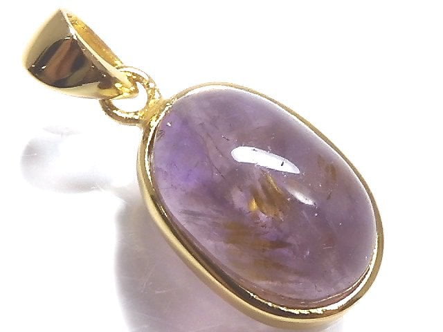 [Video][One of a kind] Cacoxenite in Amethyst AAA- Pendant 18KGP NO.33