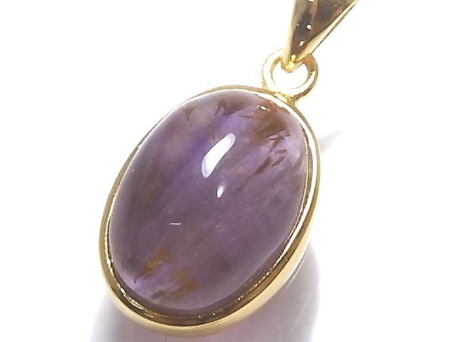 [Video][One of a kind] Cacoxenite in Amethyst AAA- Pendant 18KGP NO.34