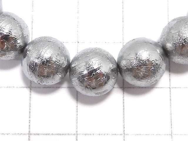 [Video][One of a kind] Meteorite (Altai meteorite) Round 10mm Bracelet NO.1