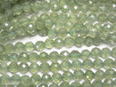 [Video]High Quality! Green Apatite AA++ Faceted Round 4mm 1strand beads (aprx.15inch/37cm)