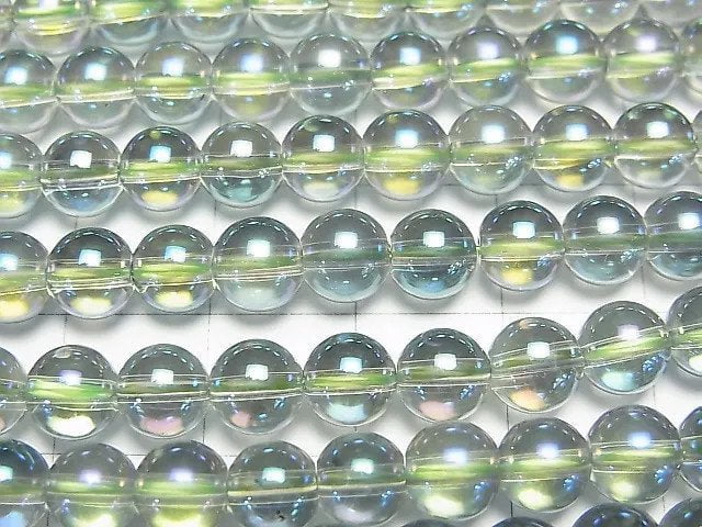 [Video] Green Flash Crystal Round 6mm half or 1strand beads (aprx.15inch/37cm)