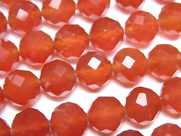 High Quality! Red Agate AAA 64 Faceted Round 10mm half or 1 strand beads (aprx.15inch/37cm)