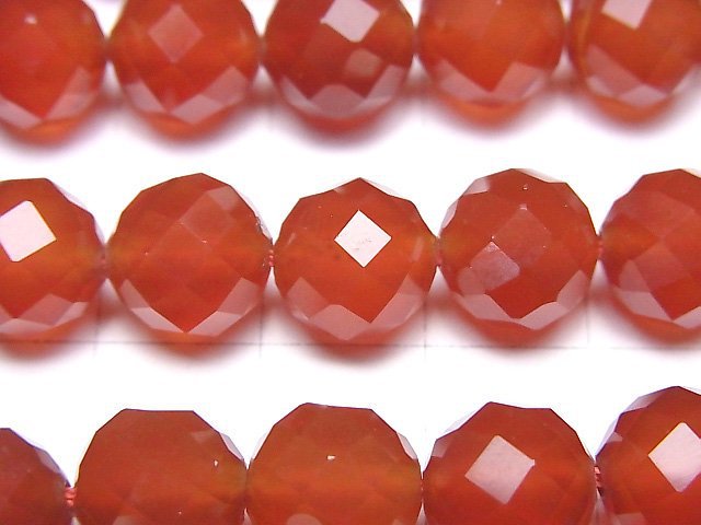 High Quality! Red Agate AAA 64 Faceted Round 10mm half or 1 strand beads (aprx.15inch/37cm)