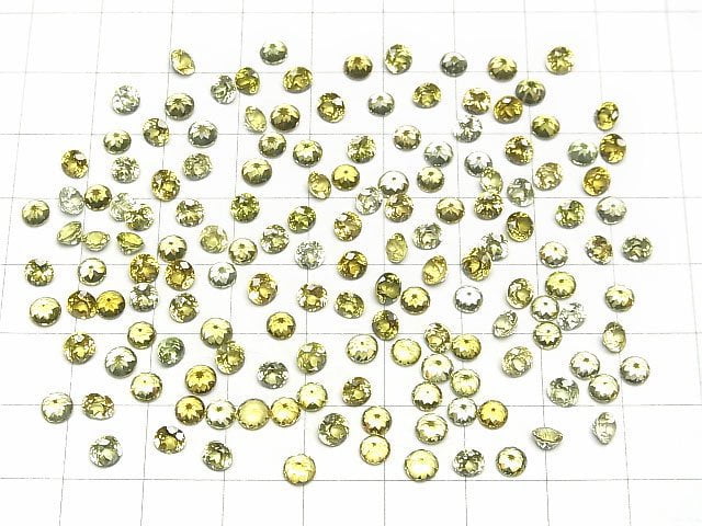 [Video]High Quality Mali Garnet AAA Loose stone Round Faceted 4x4mm [Olive] 3pcs