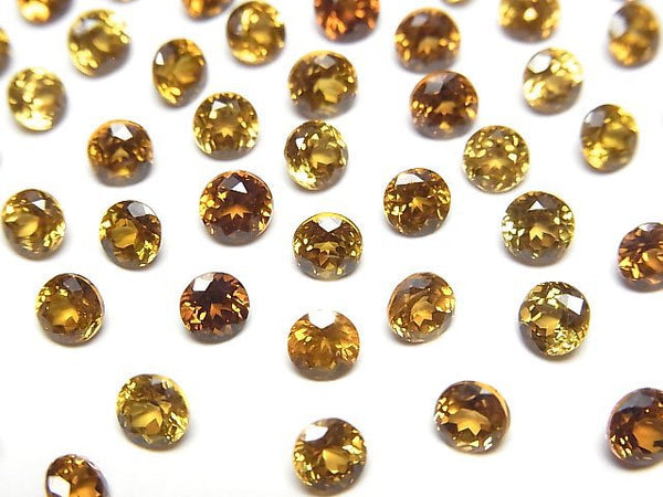 [Video]High Quality Mali Garnet AAA Loose stone Round Faceted 4x4mm [Brown] 3pcs