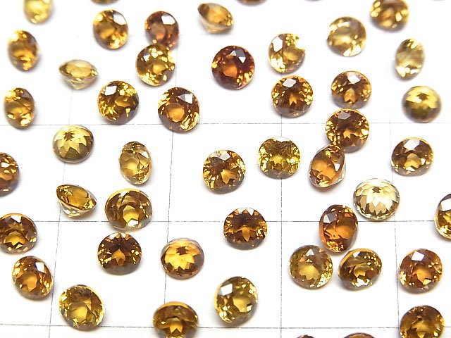 [Video]High Quality Mali Garnet AAA Loose stone Round Faceted 4x4mm [Brown] 3pcs