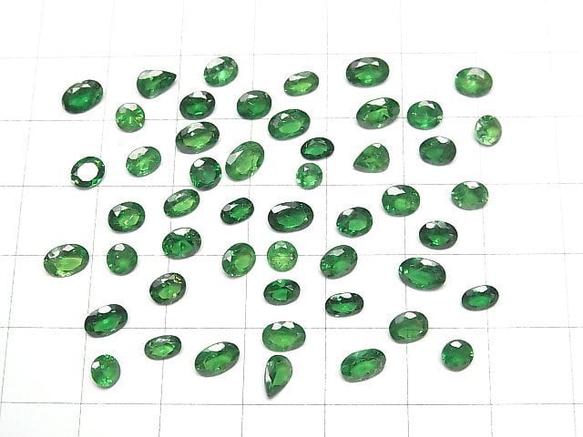 [Video]High Quality Tsavorite Garnet AAA- Loose stone Mixed Shape Faceted 3pcs