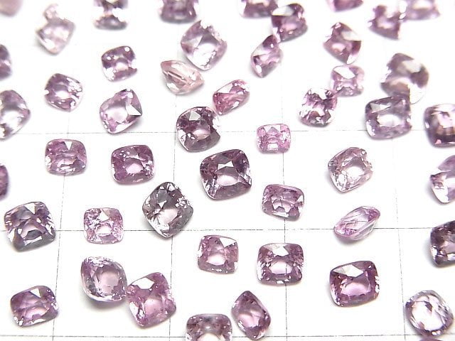 [Video]High Quality Pink Spinel AAA Loose Stone Square Faceted Size Mix 5pcs