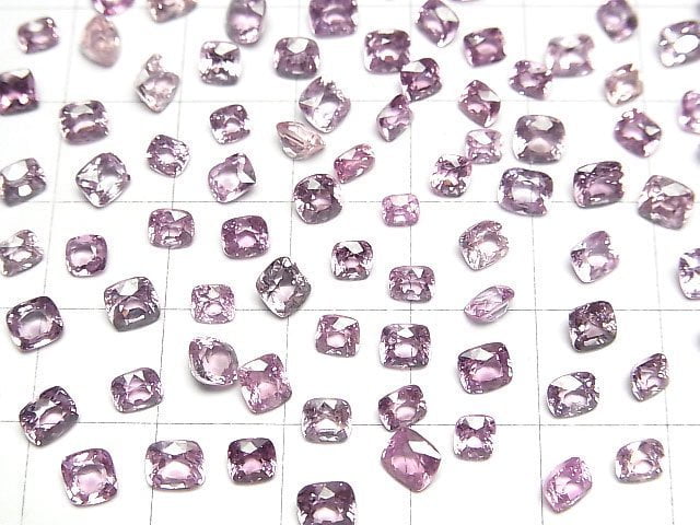 [Video]High Quality Pink Spinel AAA Loose Stone Square Faceted Size Mix 5pcs