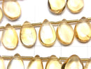 [Video]High Quality Citrine AAA- Pear shape (Smooth) half or 1strand beads (aprx.7inch/18cm)