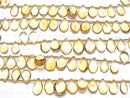 [Video]High Quality Citrine AAA- Pear shape (Smooth) half or 1strand beads (aprx.7inch/18cm)