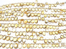 [Video]High Quality Citrine AAA- Pear shape (Smooth) half or 1strand beads (aprx.7inch/18cm)