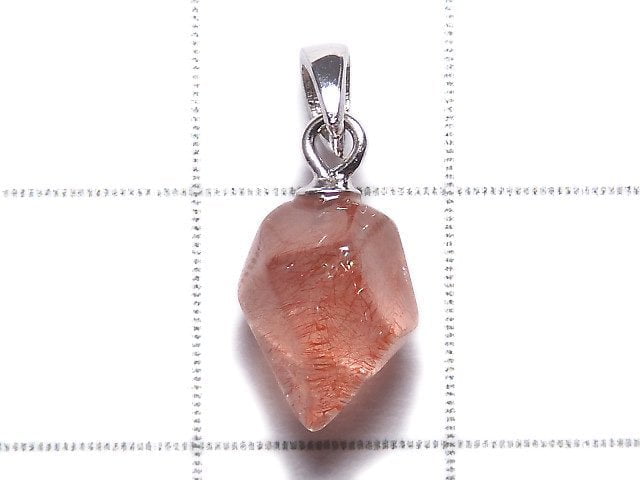 [Video][One of a kind] Natural Strawberry Quartz AAA Pendant Silver925 NO.1