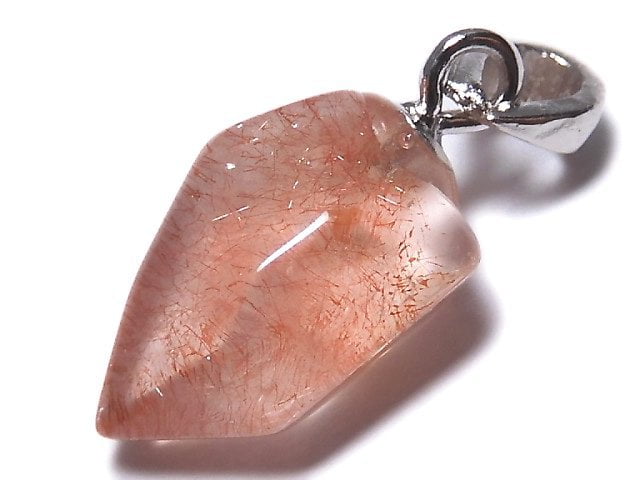 [Video][One of a kind] Natural Strawberry Quartz AAA Pendant Silver925 NO.5