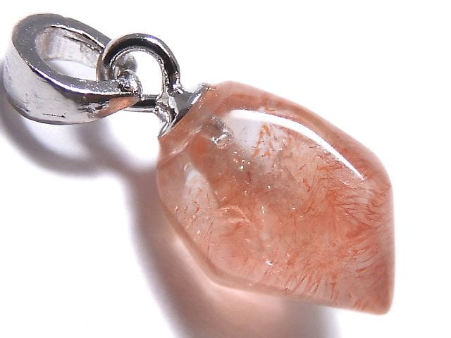 [Video][One of a kind] Natural Strawberry Quartz AAA Pendant Silver925 NO.6
