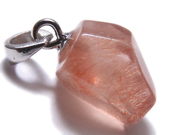 [Video][One of a kind] Natural Strawberry Quartz AAA Pendant Silver925 NO.8