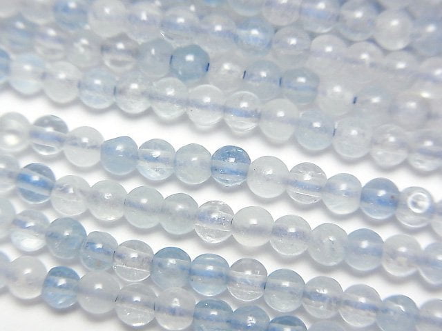 [Video]Aquamarine AA++ Round 3mm 1strand beads (aprx.15inch/37cm)