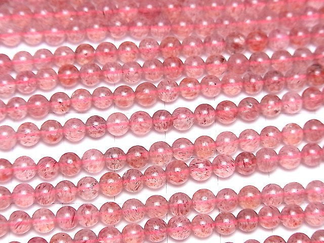 [Video] Pink Epidote AA++ Round 4mm 1strand beads (aprx.15inch/36cm)