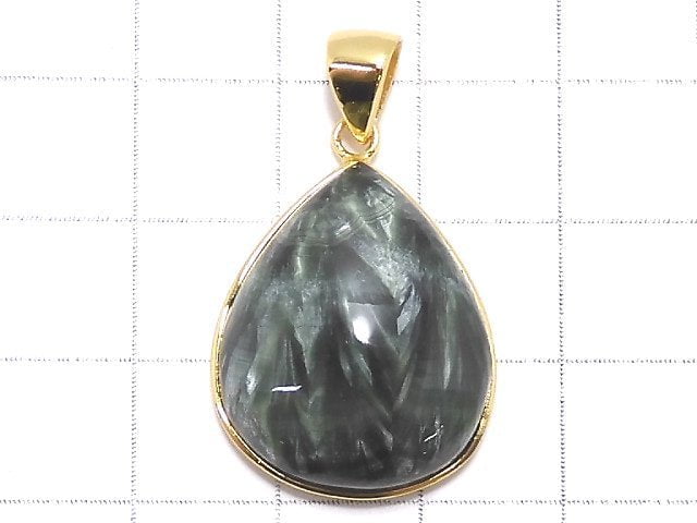 [Video][One of a kind] Seraphinite AAA Pendant 18KGP NO.12