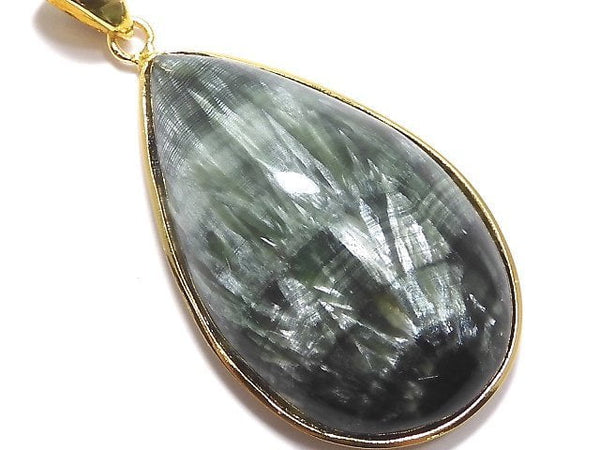 [Video][One of a kind] Seraphinite AAA Pendant 18KGP NO.19