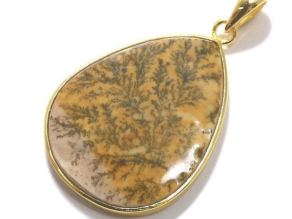 [Video][One of a kind] Dendrite Jasper Pendant 18KGP NO.11