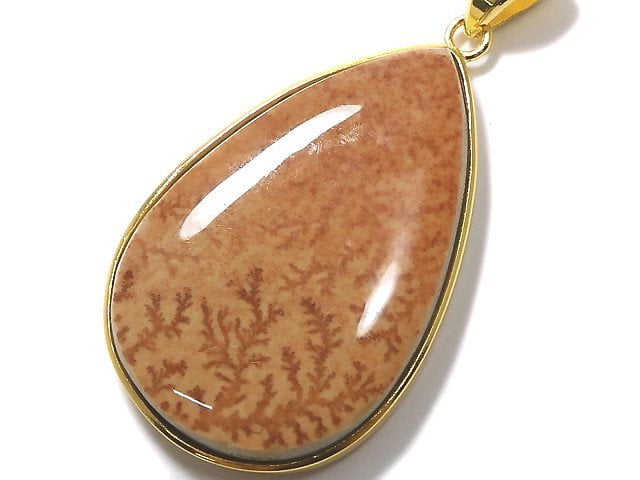 [Video][One of a kind] Dendrite Jasper Pendant 18KGP NO.16