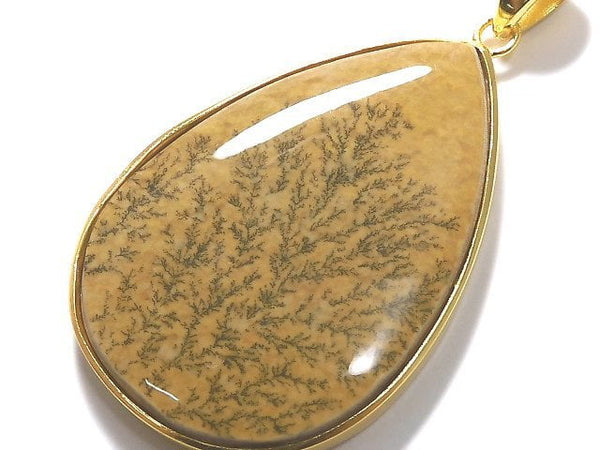 [Video][One of a kind] Dendrite Jasper Pendant 18KGP NO.20