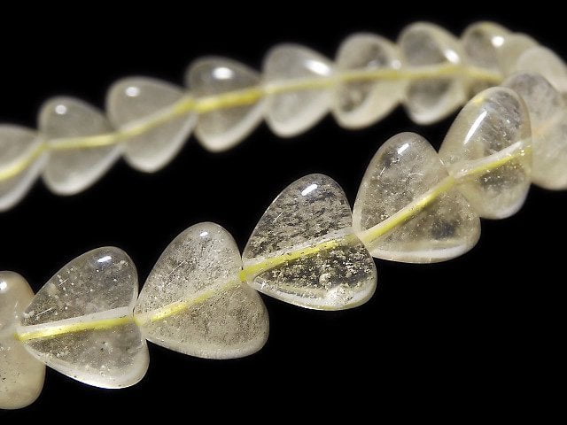 [Video][One of a kind] Libyan Desert Glass Vertical Hole Heart Bracelet NO.2