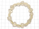 [Video][One of a kind] Libyan Desert Glass Vertical Hole Heart Bracelet NO.12