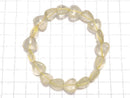 [Video][One of a kind] Libyan Desert Glass Vertical Hole Heart Bracelet NO.13