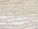 [Video] Fresh Water Pearl AA++ Potato 3mm White 1strand beads (aprx.15inch/36cm)