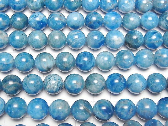 [Video]Madagascar Blue Apatite AA+ Round 12mm half or 1strand beads (aprx.15inch/36cm)