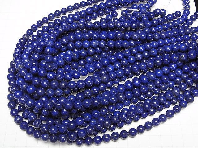 [Video]Lapislazuli AAA Round 8mm half or 1strand beads (aprx.15inch/36cm)