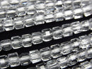 [Video]High Quality! Crystal (Smelted Quartz) AAA Cube Shape 4.5x4.5x4.5mm 1strand beads (aprx.15inch/36cm)